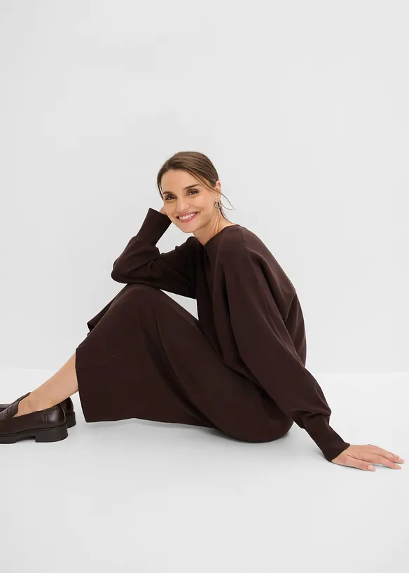 Abito in maglia e maglione abbinato (set 2 pezzi), bonprix