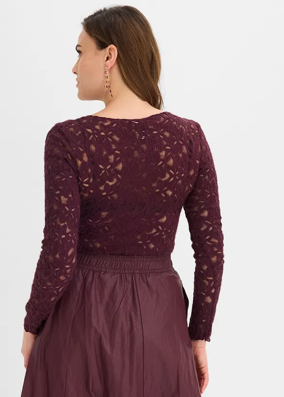 Body in pizzo soffice, bonprix