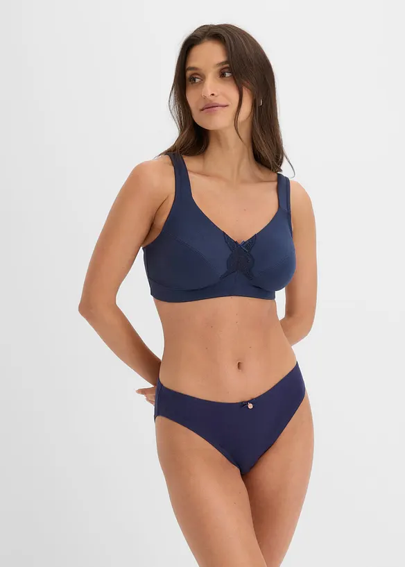 Reggiseno senza ferretto  con cotone biologico (pacco da 2), bonprix