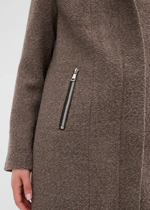 Cappotto corto da mezza stagione in simil lana, bonprix