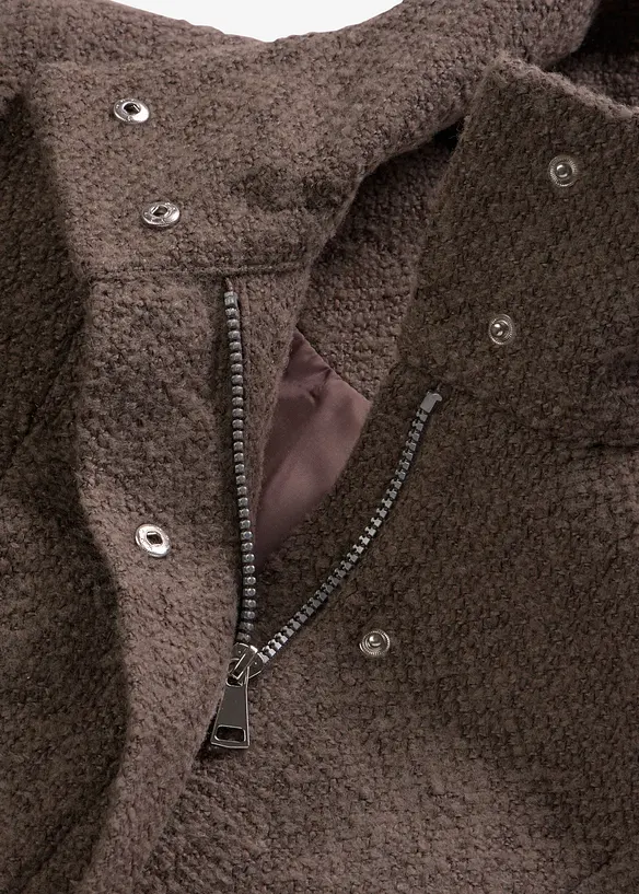 Cappotto corto da mezza stagione in simil lana, bonprix