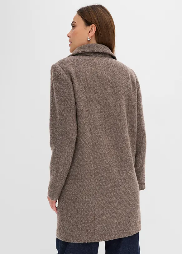 Cappotto corto da mezza stagione in simil lana, bonprix