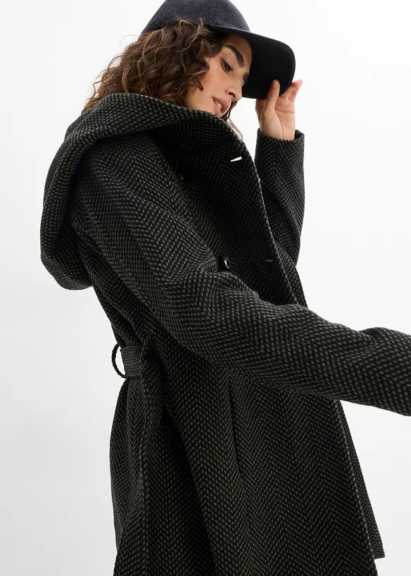 Cappotto corto in misto lana, bonprix