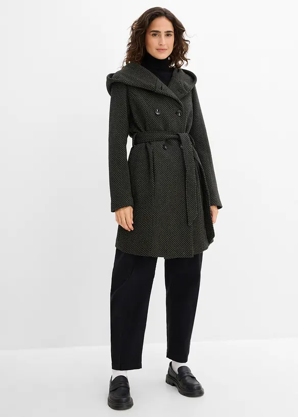 Cappotto corto in misto lana, bonprix