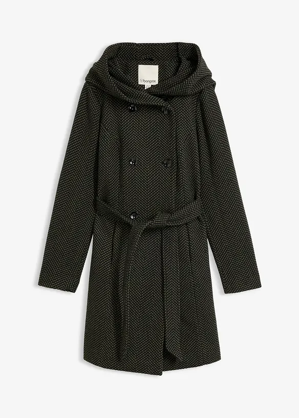 Cappotto corto in misto lana, bonprix