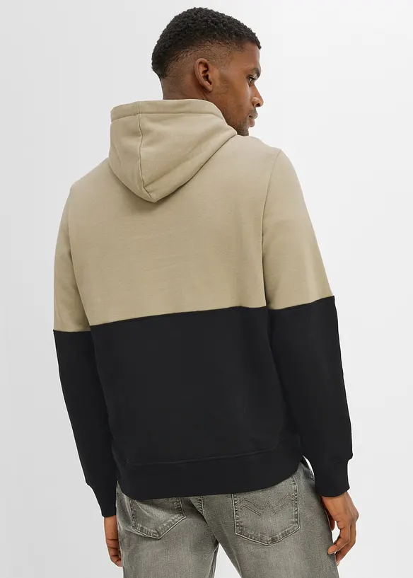 Felpa con cappuccio in puro cotone biologico, bonprix