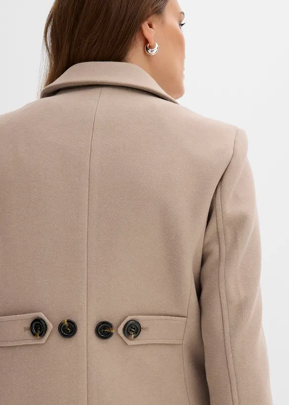 Cappotto lungo in simil lana, bonprix