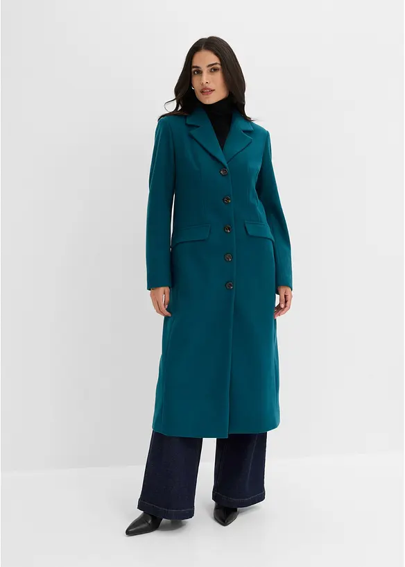Cappotto lungo in simil lana, bonprix