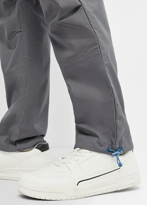 Pantaloni cargo con elastico in vita relaxed fit, straight, bonprix