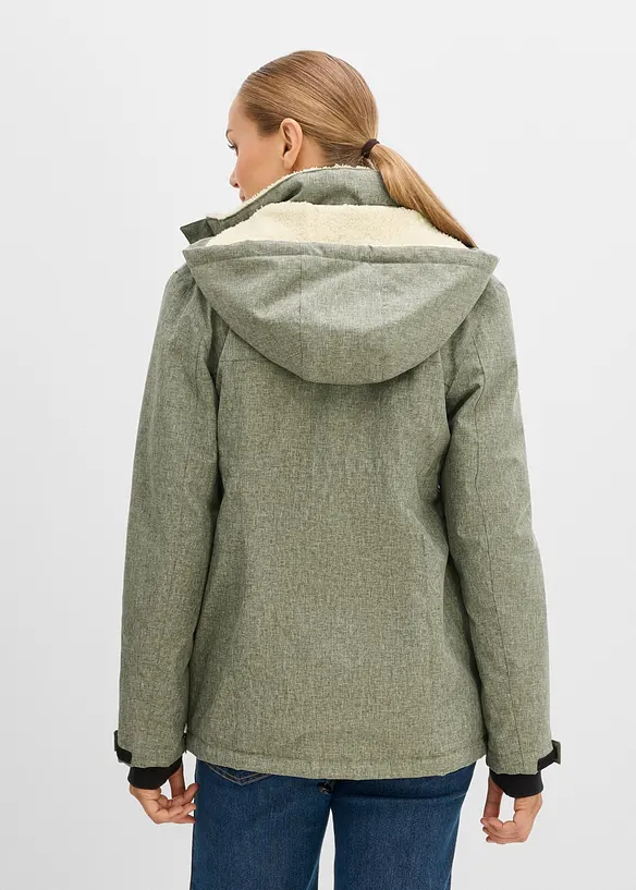 Giacca pr&eacute;maman morbida 3 in 1 con inserto babywearing, bonprix