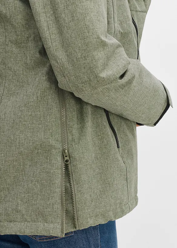 Giacca pr&eacute;maman morbida 3 in 1 con inserto babywearing, bonprix