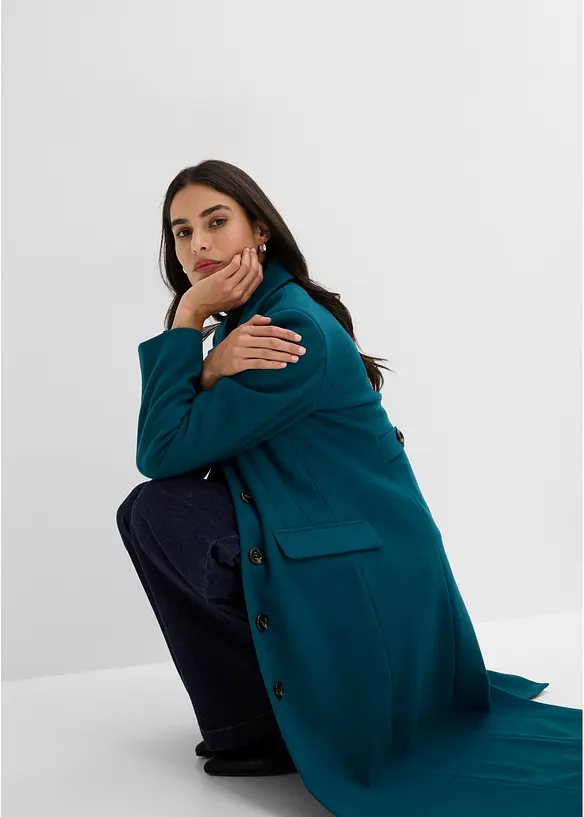 Cappotto lungo in simil lana, bonprix