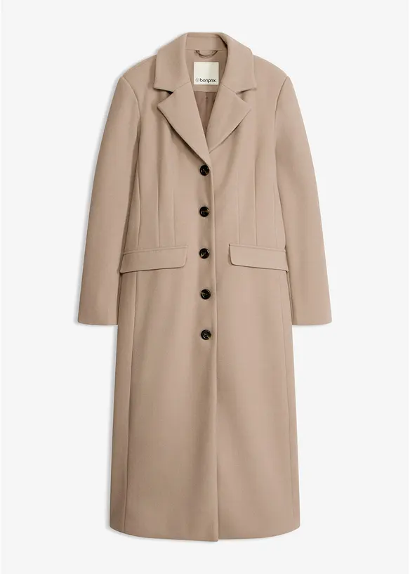 Cappotto lungo in simil lana, bonprix