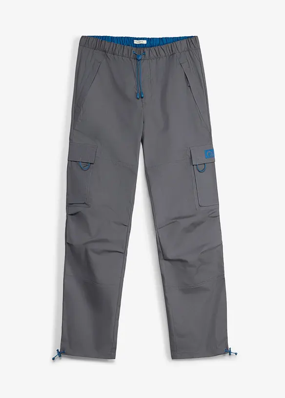 Pantaloni cargo con elastico in vita relaxed fit, straight, bonprix