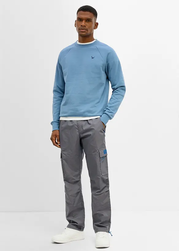 Pantaloni cargo con elastico in vita relaxed fit, straight, bonprix