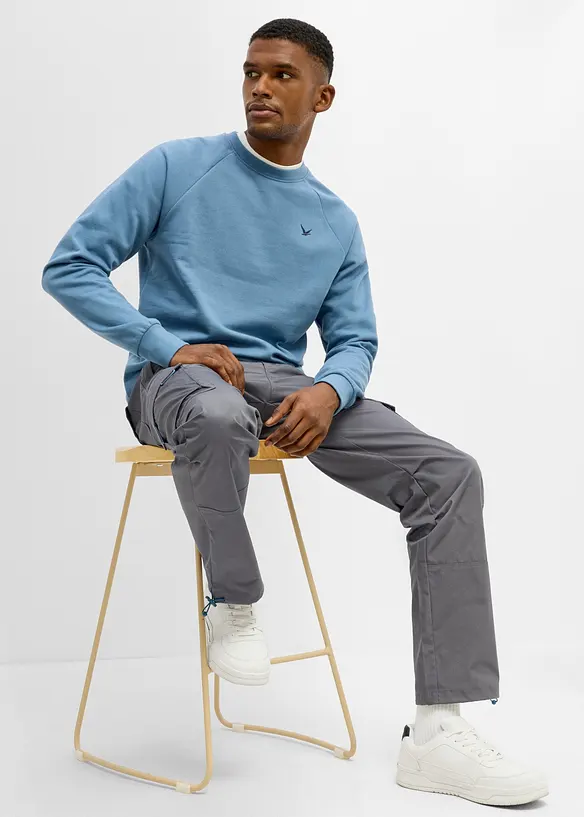 Pantaloni cargo con elastico in vita relaxed fit, straight, bonprix
