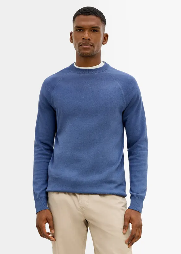 Maglione in filato fine di puro cotone (pacco da 2), bonprix