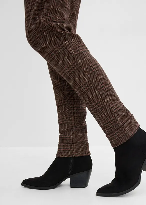 Pantaloni principe di Galles con elastico in vita, bonprix