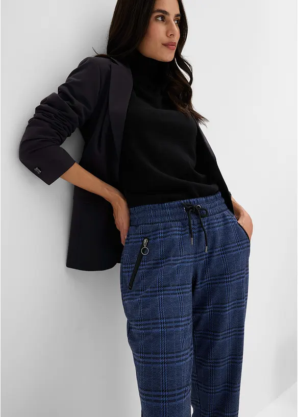 Pantaloni jacquard con elastico in vita, bonprix