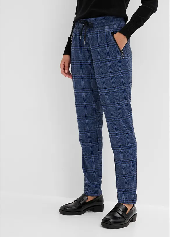 Pantaloni jacquard con elastico in vita, bonprix