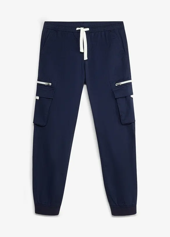 Pantaloni elasticizzati con elastico in vita, regular fit, bonprix