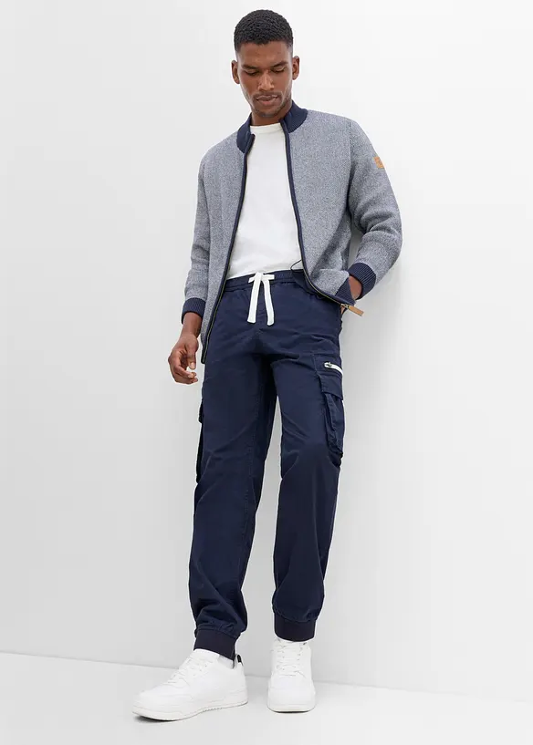 Pantaloni elasticizzati con elastico in vita, regular fit, bonprix