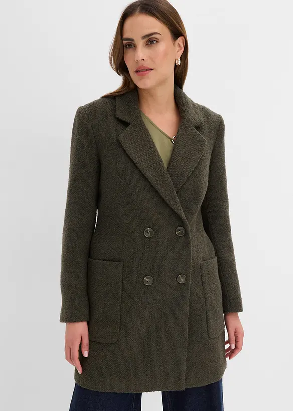 Cappotto corto in simil lana, bonprix