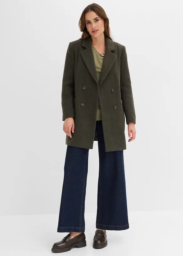 Cappotto corto in simil lana, bonprix