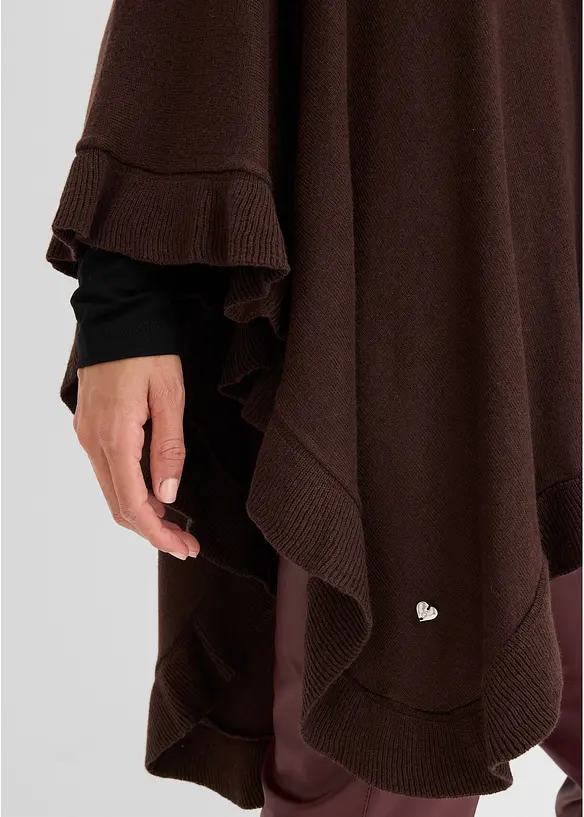 Poncho con cachemire, bonprix