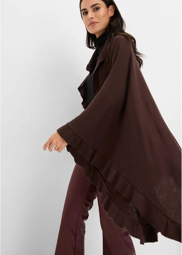 Poncho con cachemire, bonprix