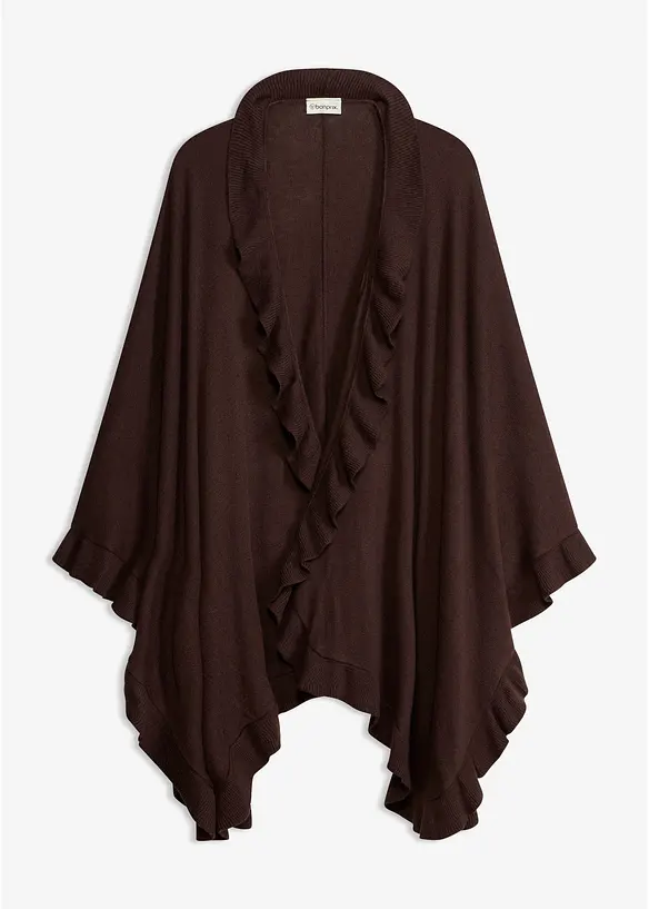 Poncho con cachemire, bonprix