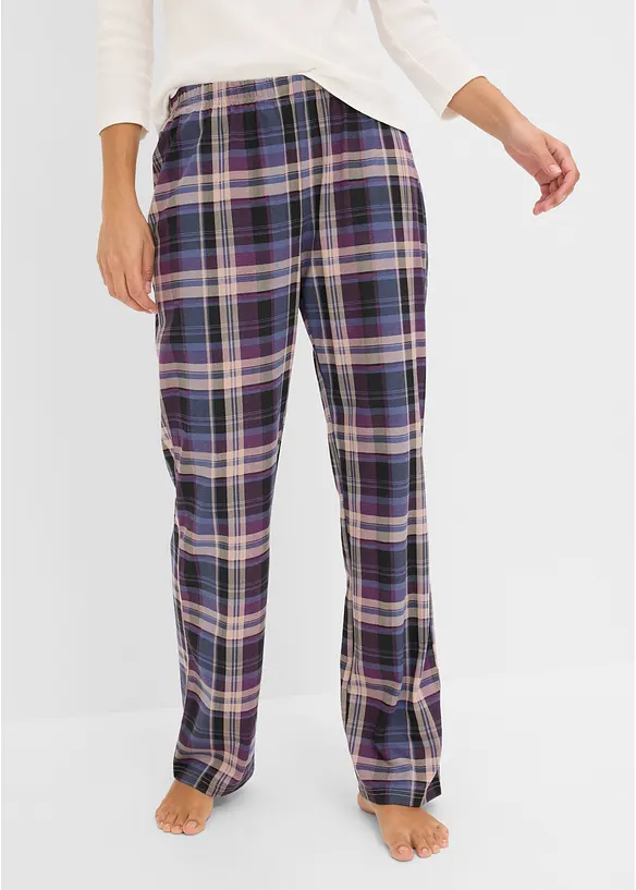 Pantaloni da pigiama in puro cotone (pacco da 3), bonprix