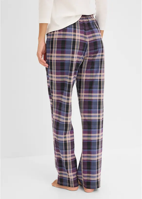 Pantaloni da pigiama in puro cotone (pacco da 3), bonprix