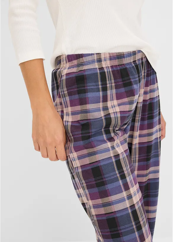 Pantaloni da pigiama in puro cotone (pacco da 3), bonprix