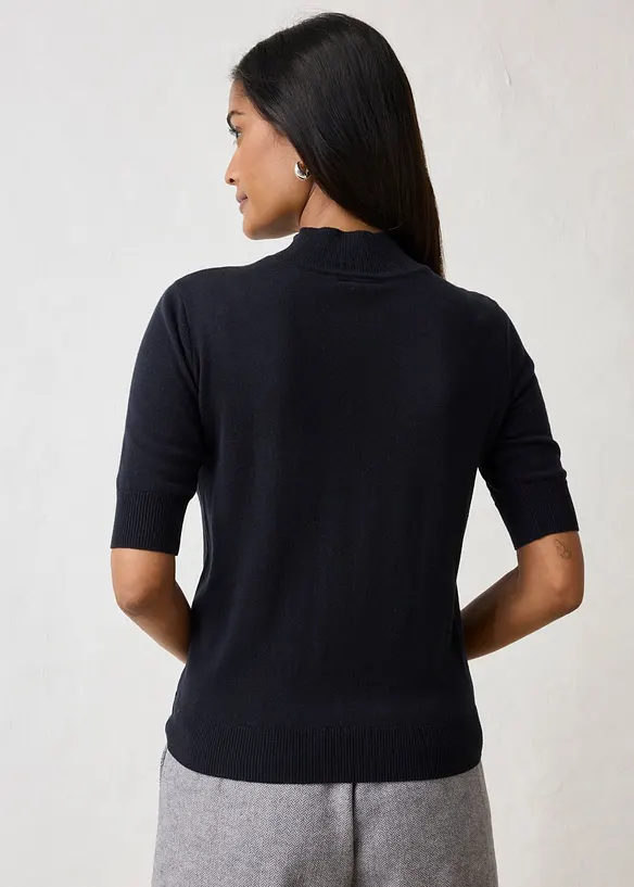 Maglione a collo alto in morbido misto lana, bonprix