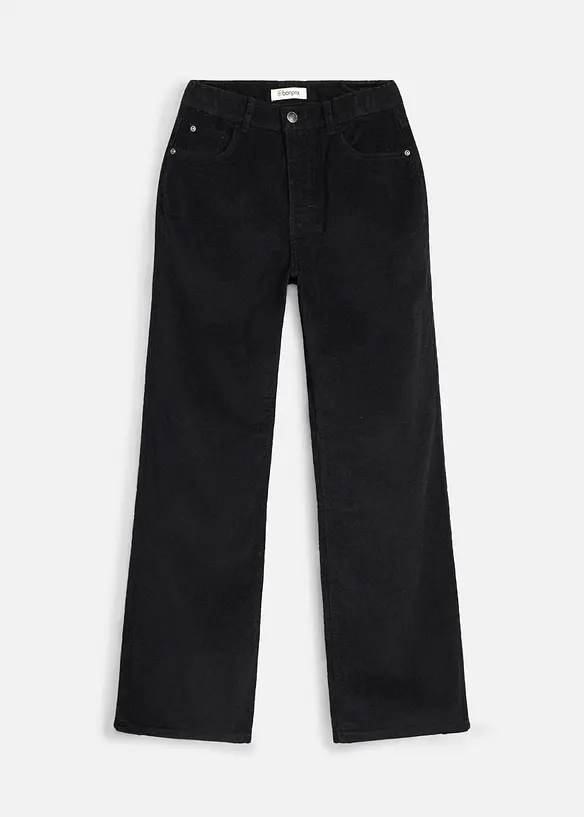 Pantaloni comodi in velluto a coste, loose fit, bonprix