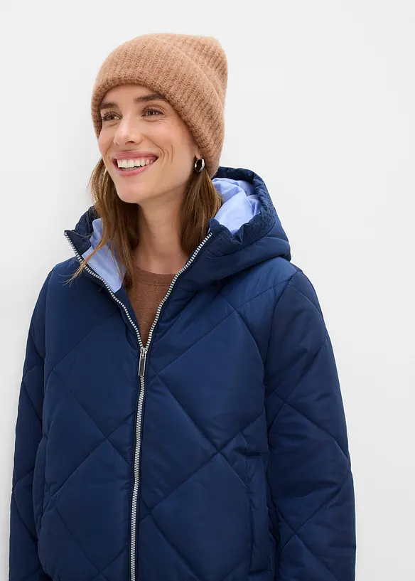 Giacca trapuntata corta con fodera a contrasto, bonprix