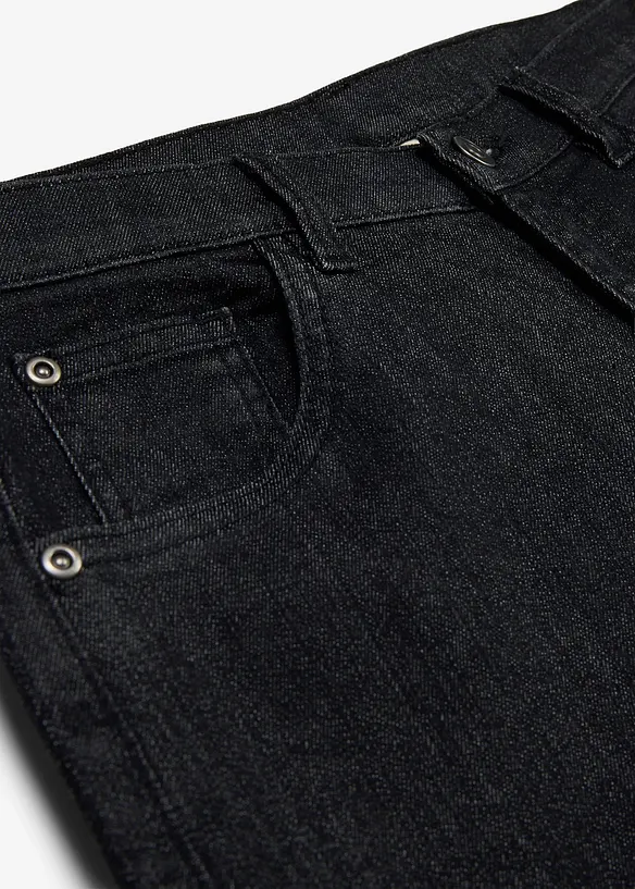 Jeans wide leg, vita media, bonprix