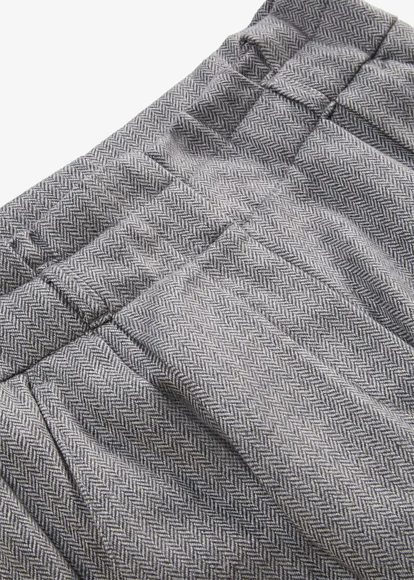 Pantaloni con pinces larghi in misto lana, bonprix