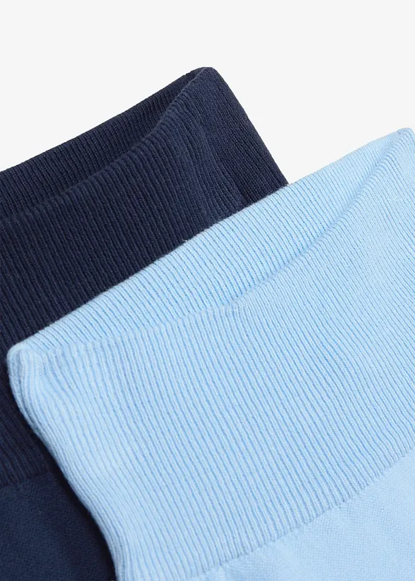 Pantaloni allungabili in morbida maglia di misto cotone (pacco da 2), bonprix