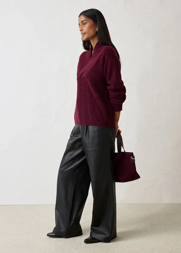 Maglione in misto alpaca caldo, bonprix