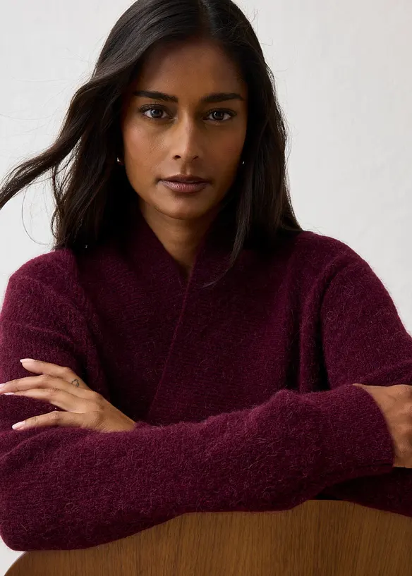 Maglione in misto alpaca caldo, bonprix