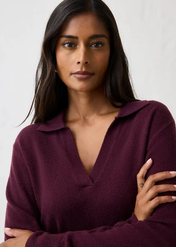 Maglione con percentuale di cachemire certificato GCS&reg;, bonprix