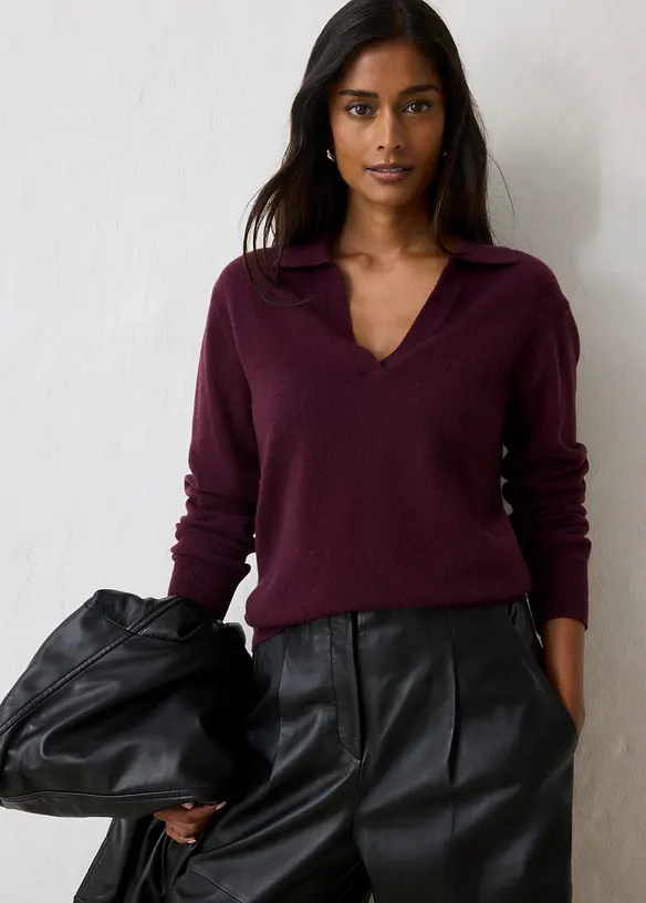Maglione con percentuale di cachemire certificato GCS&reg;, bonprix