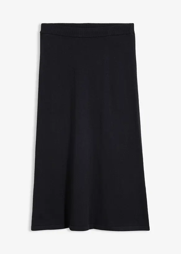 Gonna in maglia di misto lana morbido, bonprix