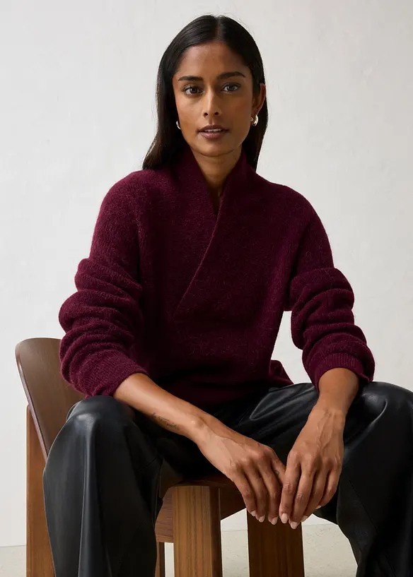 Maglione in misto alpaca caldo, bonprix