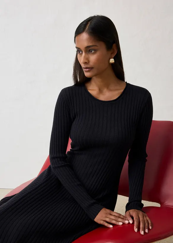 Abito in maglia di lana merino, bonprix