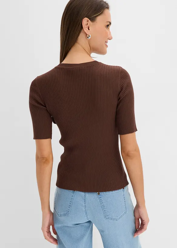Maglione in filato fine di misto viscosa morbido, bonprix