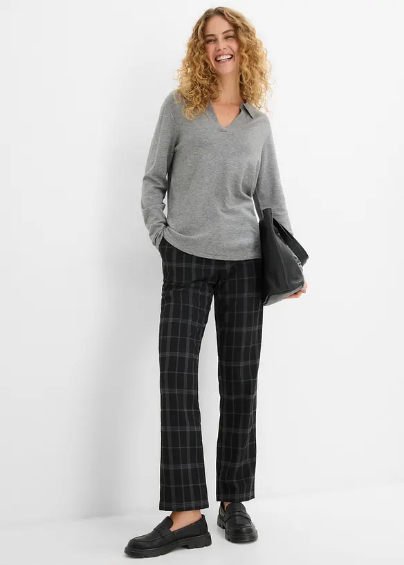Pantaloni chino a quadri, bonprix