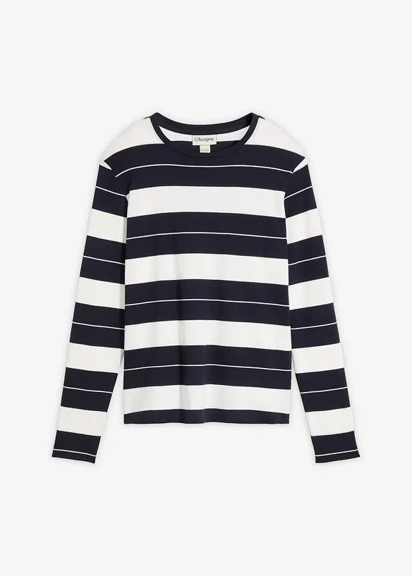Maglia a maniche lunghe in cotone pesante, bonprix
